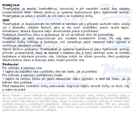 TheaHyabak 10ml - popis