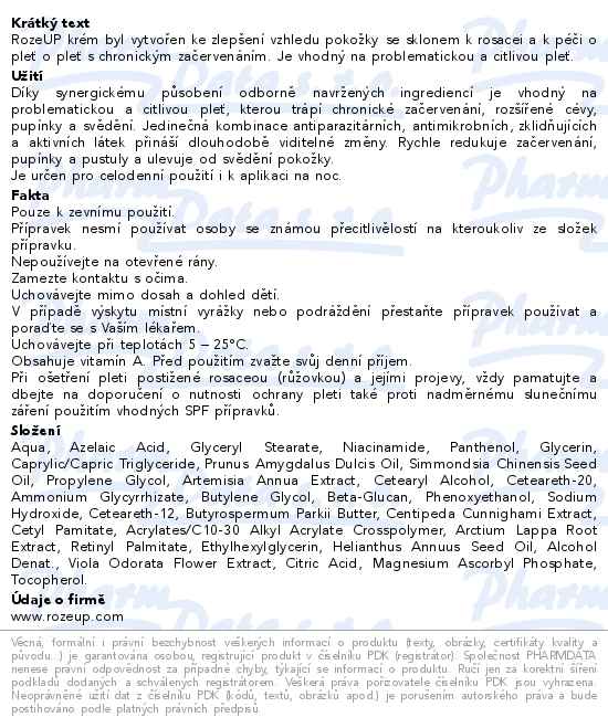 RozeUP krém 30ml - popis