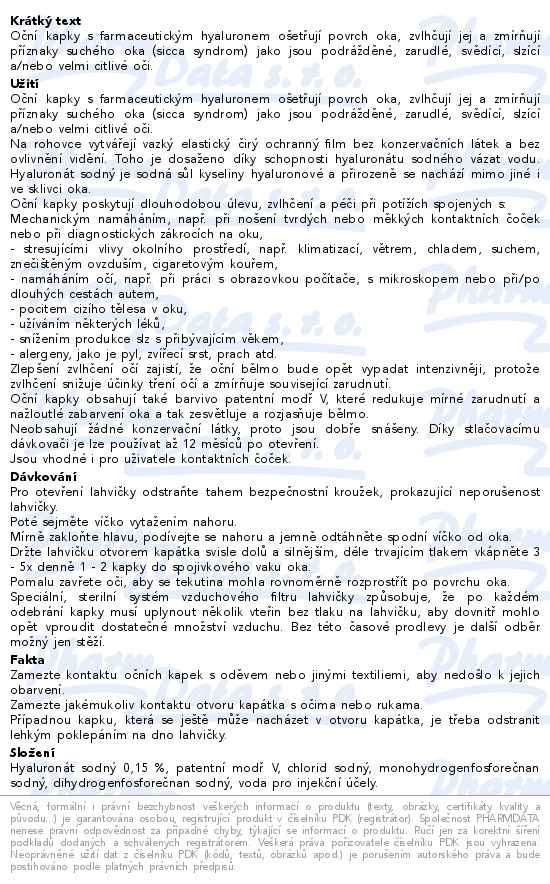 Vizik Lumina oční kapky 10ml - popis