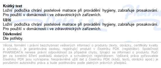 Podložka Ložní Pvc 83x130cm - popis