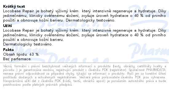Locobase Repair krém 30g - popis