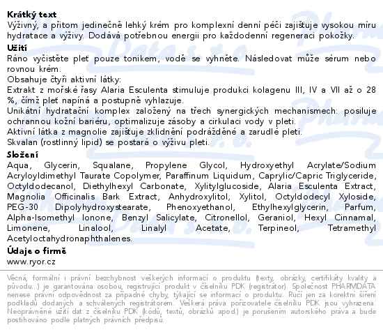 Ryor Denní krém Kolagen+ 50ml - popis