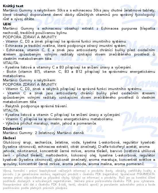 Marťánci Gummy 50+50ks + omalovánky Promo 2025 - popis