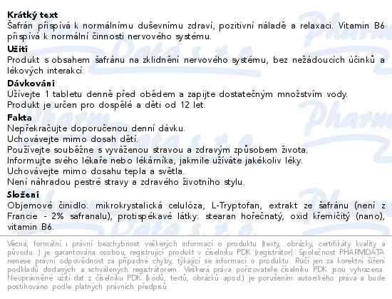 3Chénes Saframyl 30 tablet - popis