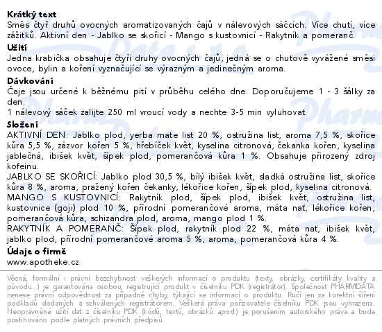 Apotheke Premier Vůně dálek ovocné čaje 4v1 20x2g nový design - popis