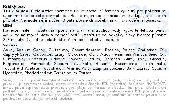 Revalid Triple Active Shampoo DS 150 ml 1+1 zdarma - popis