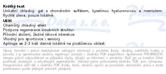 Reig Jofre Hialsorb Cold 100ml chladivý gel - popis