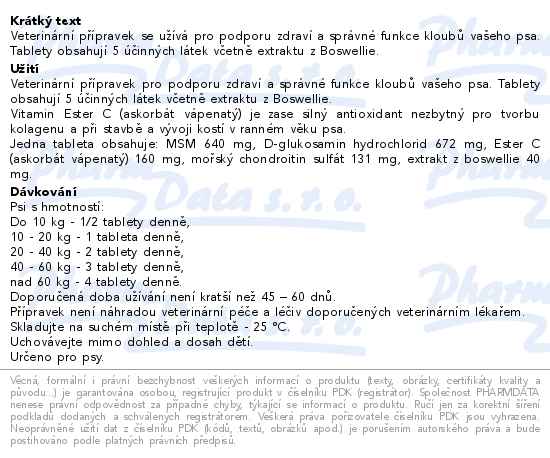 For Large Joints & bones 100 tablet - popis