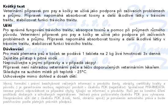 Stomach Support&Diarrhea Stop (pro malé psy a kočky) 30 tablet - popis