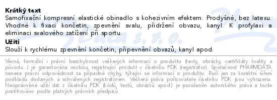 FIXAtape Stretch samofixační obinadlo 7.5cmx450cm modrá - popis
