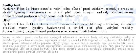 Eucerin Hyaluron-filler + 3x Effect denní&noční krém Vánoce 2025 - popis