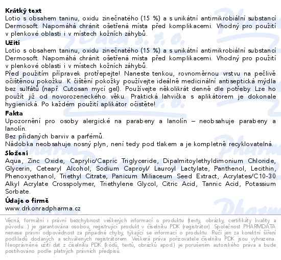 Tanocutan DrKonrad 100 ml - popis