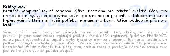 Nutrison Advanced Diason Energy HP s příchutí vanilkovou 1000 ml - popis