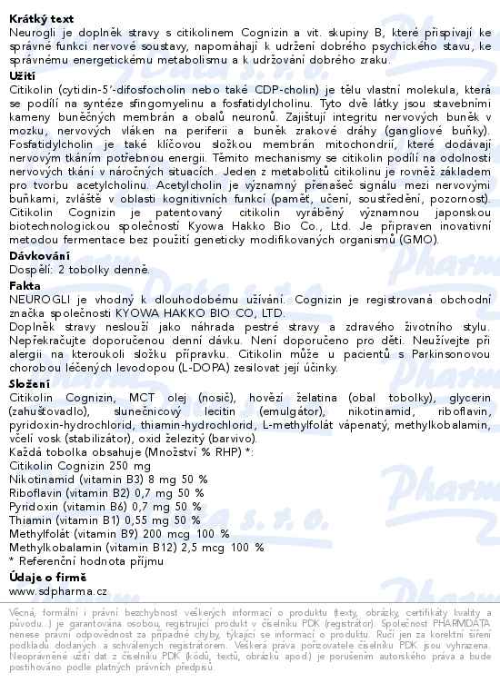 Neurogli 60 tobolek - popis