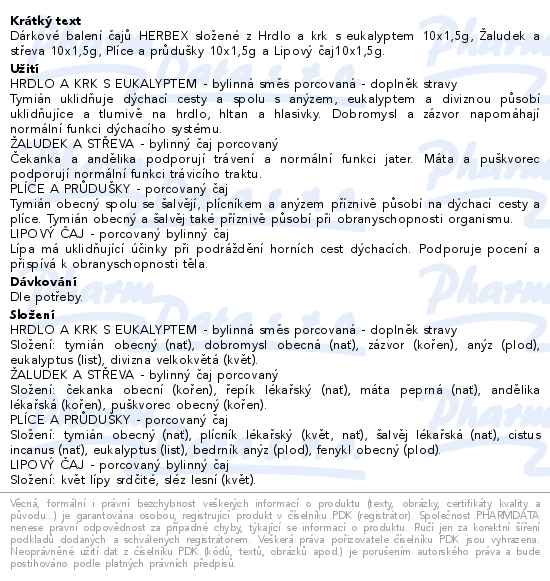 Herbex Voňavé čajové potěšení 40 sáčků - popis