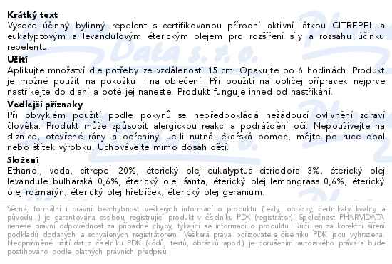 Leros Bylinný repelent 100 ml - popis