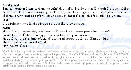 Emspoma Sport Univerzální emulze 500ml - popis