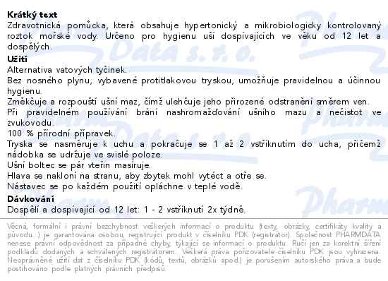 Audispray Adult hygiena uší 50ml - popis