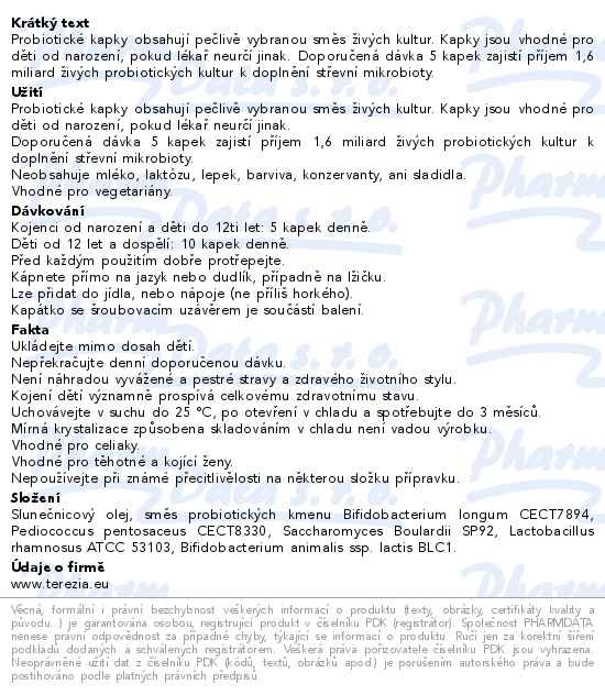 Terezia Prdík 10 ml - popis