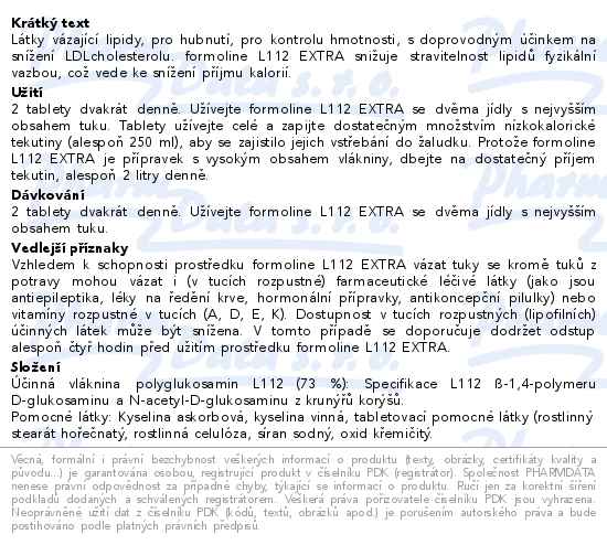 Formoline L112 Extra 64 tablet - popis