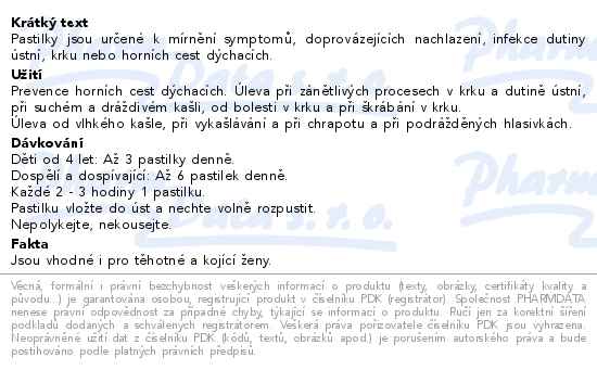 Müllerovy pastilky mix 3x12ks - popis