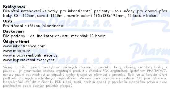 iD Discreet Pants pro muže Medium Super modré 12ks - popis