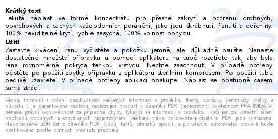 Hansaplast tekutá náplast 10ml - popis