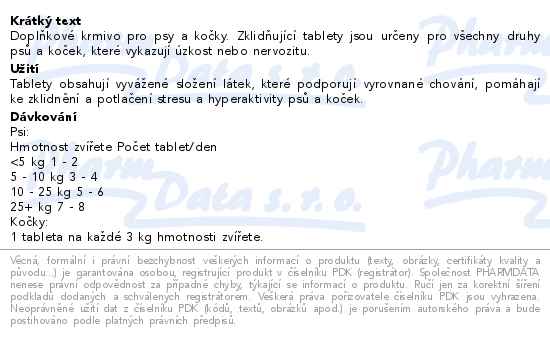 Petigal Antistress s příchutí masa 100 tablet - popis