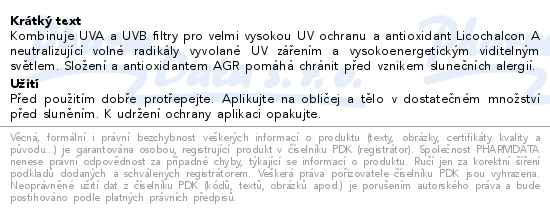 Eucerin SUN ochranný krémový gel proti sluneční alergii SPF50+ 200 ml - popis