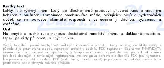Leros Jarní obnovující krém na ruce Violka & levandule 30ml - popis