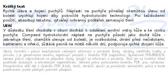 Compeed Náplasti na puchýře střední 5ks - popis