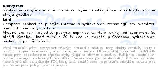 Compeed Náplasti na puchýře Extreme 5ks - popis