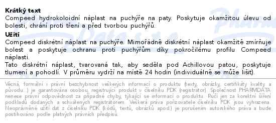 Compeed Náplasti na puchýře diskrétní 5ks - popis