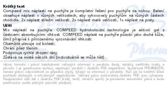 Compeed Náplasti na puchýře mix 5ks - popis