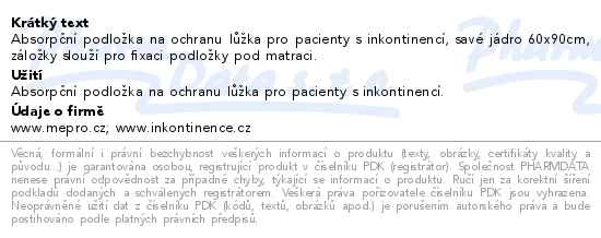 iD Absorpční podložky Super 90x180cm se záložkou 20ks - popis
