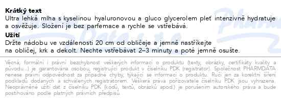 Eucerin HYALURON + 3x EFFECT hydratační mlha 150ml - popis