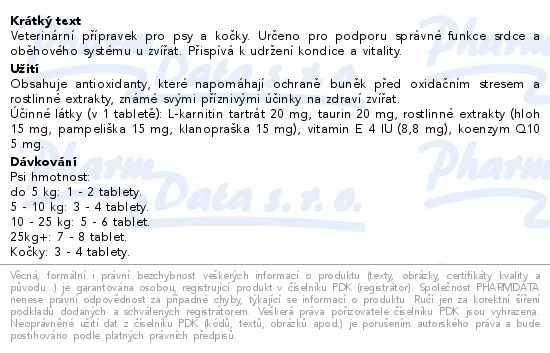 Silné Srdce s koenzymem Q10 s příchutí masa 100 tablet Galmed - popis
