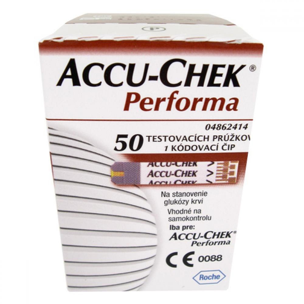 Proužky Diagnostické Accu-chek Performa 50 50 ks