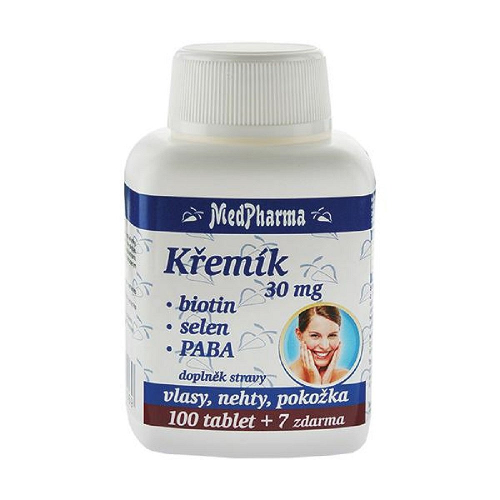 Medpharma Křemík 30mg+biotin+paba Tbl.107