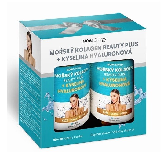 Movit Beauty plus mořský kolagen 180 tablet Dárkové balení