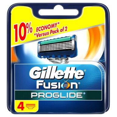 Gillette Fusion Proglide Náhradní Hlavice 4ks