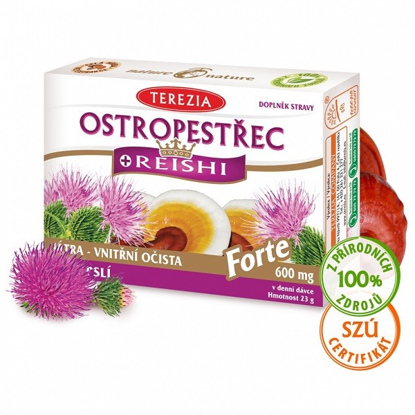 Terezia Ostropestřec+reishi Forte Cps.60