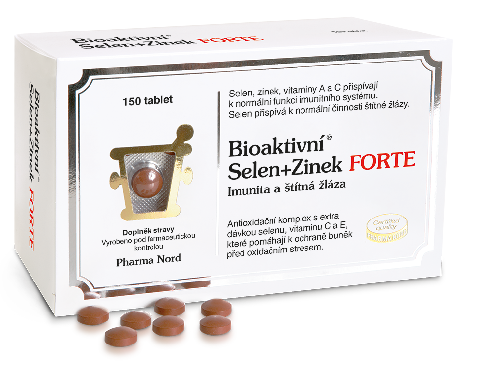 Pharma Nord Bioaktivní Selen+zinek Forte Tbl.150