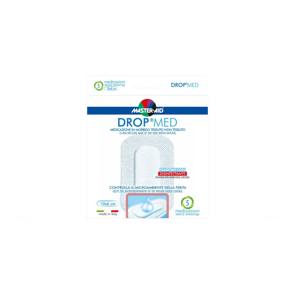 Drop Med rychloobvaz sterilní antiseptický 10x6 cm 5 ks