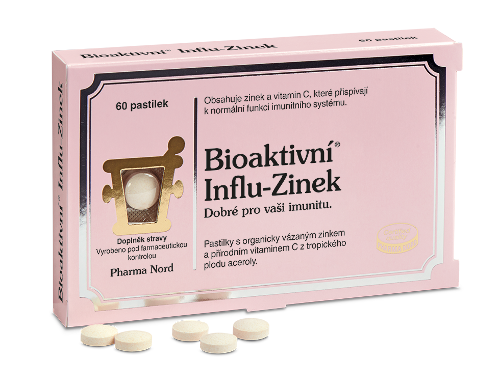 Pharma Nord Bioaktivní Influ-zinek Tbl.60