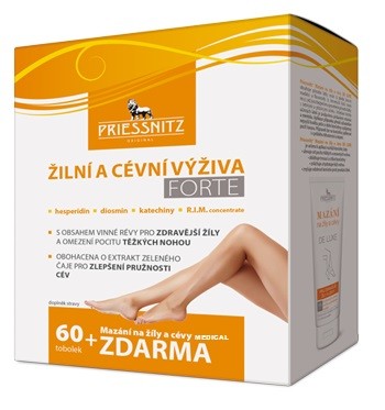 Priessnitz žilní a cévní výživa forte 60tobolek + mazání