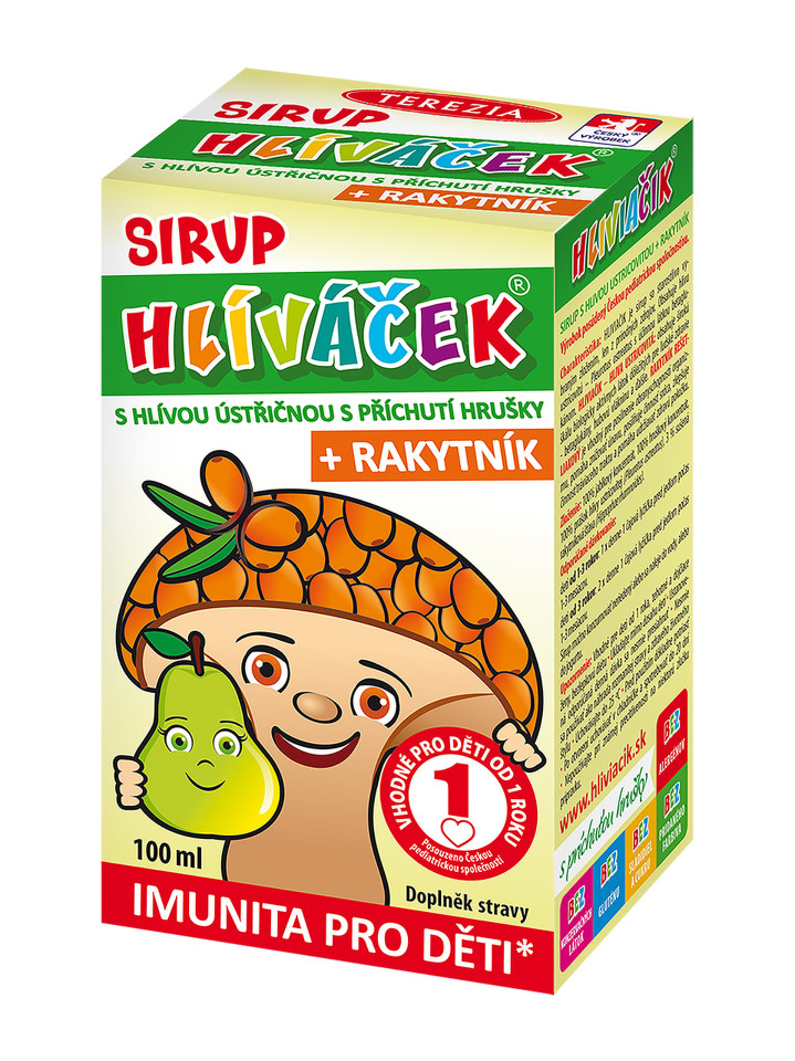 Hlíváček Sirup S Hlívou A Rakytníkem Hruška 100ml