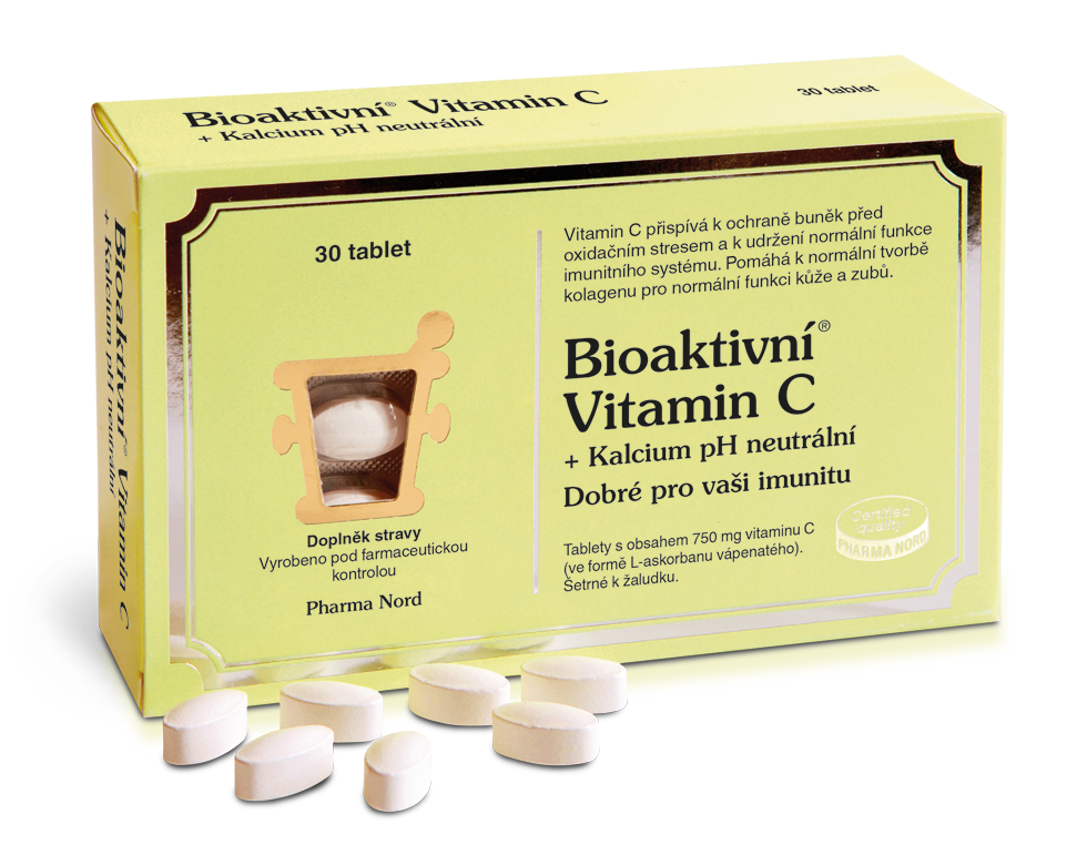 Pharma Nord Bioaktivní Vit.c+kalc.ph Neut.tbl.30