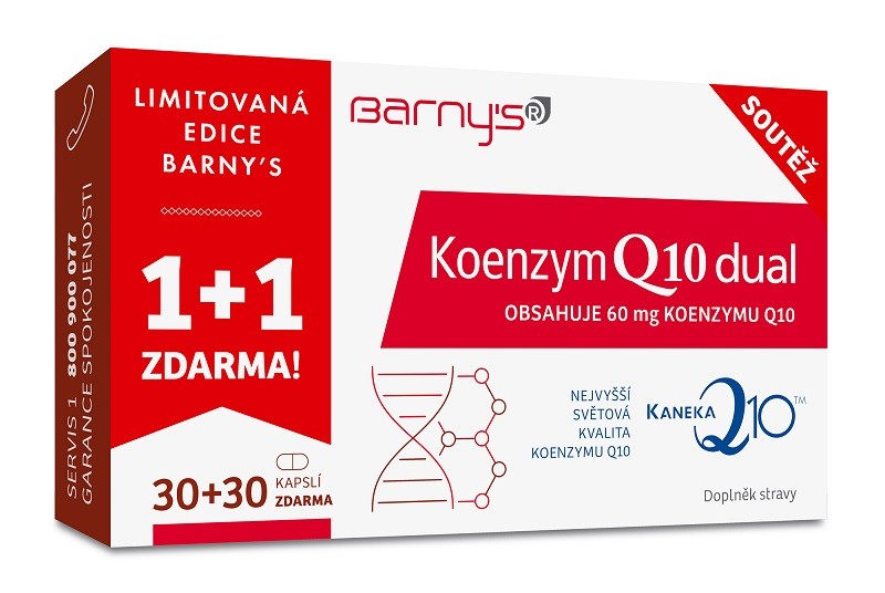 Barnys Koenzym Q10dual Limit.edice Cps.30+30zdarma
