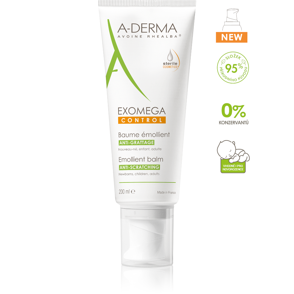 A-derma Exomega Control Emolienční Balzám 200ml